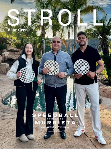 Cover of Stroll Bear Creek Magazine, March 2024 – Featuring Waleid Hanna USA Speedball Founder.