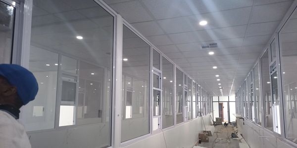 Glass & Aluminium system example.