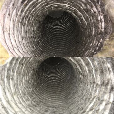 ダクトの内面が不織布の場合はキレイになりません。ダクト清掃をしないよりしたほうがいいですが、カビが生えたり匂いがする場合は交換をおすすめいたします。