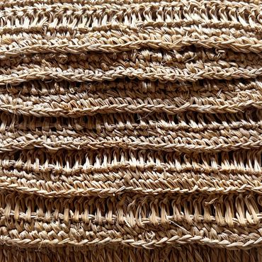 MU01WC004WWN
PLANTAIN FIBER NATURAL
CROCHET HAND-SEWN