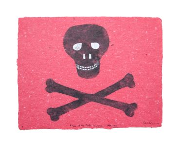 nautical flag, sledge flag, Antarctic expedition, nautical art, jolly roger, William Colbeck RNR