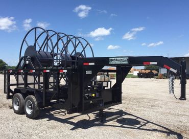 Layflat hose trailer