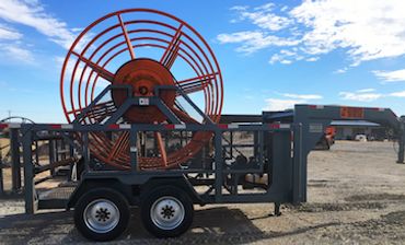 Layflat hose trailer