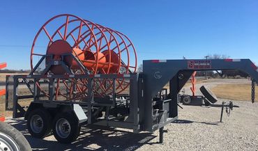 Layflat hose trailer