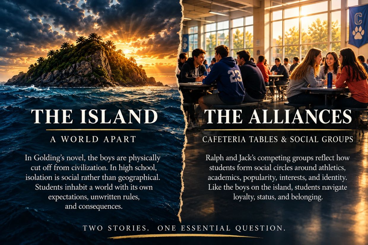 Connecting the island in Lord of the Flies to high school life in Valedictorian.
