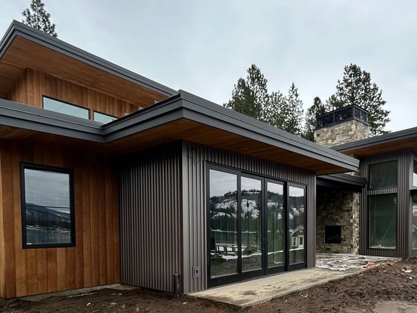 Beautiful metal siding on a new construction build.