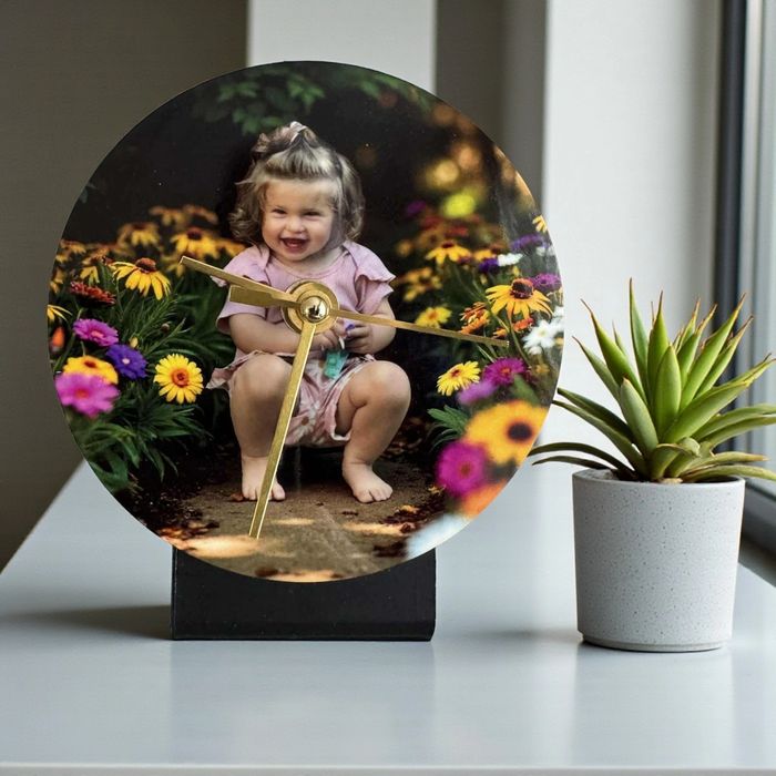 personalised photo clock