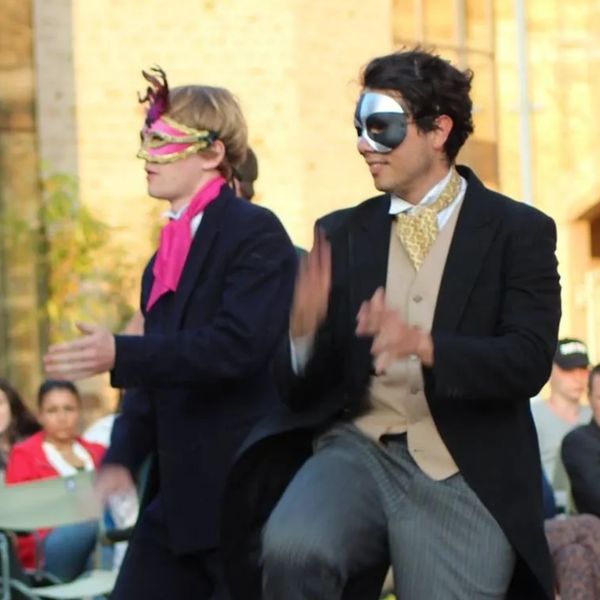Billy Morton as Tybalt with Ivo Gruev in Romeo and Juliet for Wild Goose Theatre at Oxford Castle 20