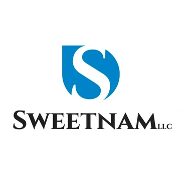 Logo of Sweetnam LLC with a stylized 'S' in blue above the company name.