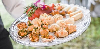 Assorted Hors d'oeuvres for the Bride and Groom