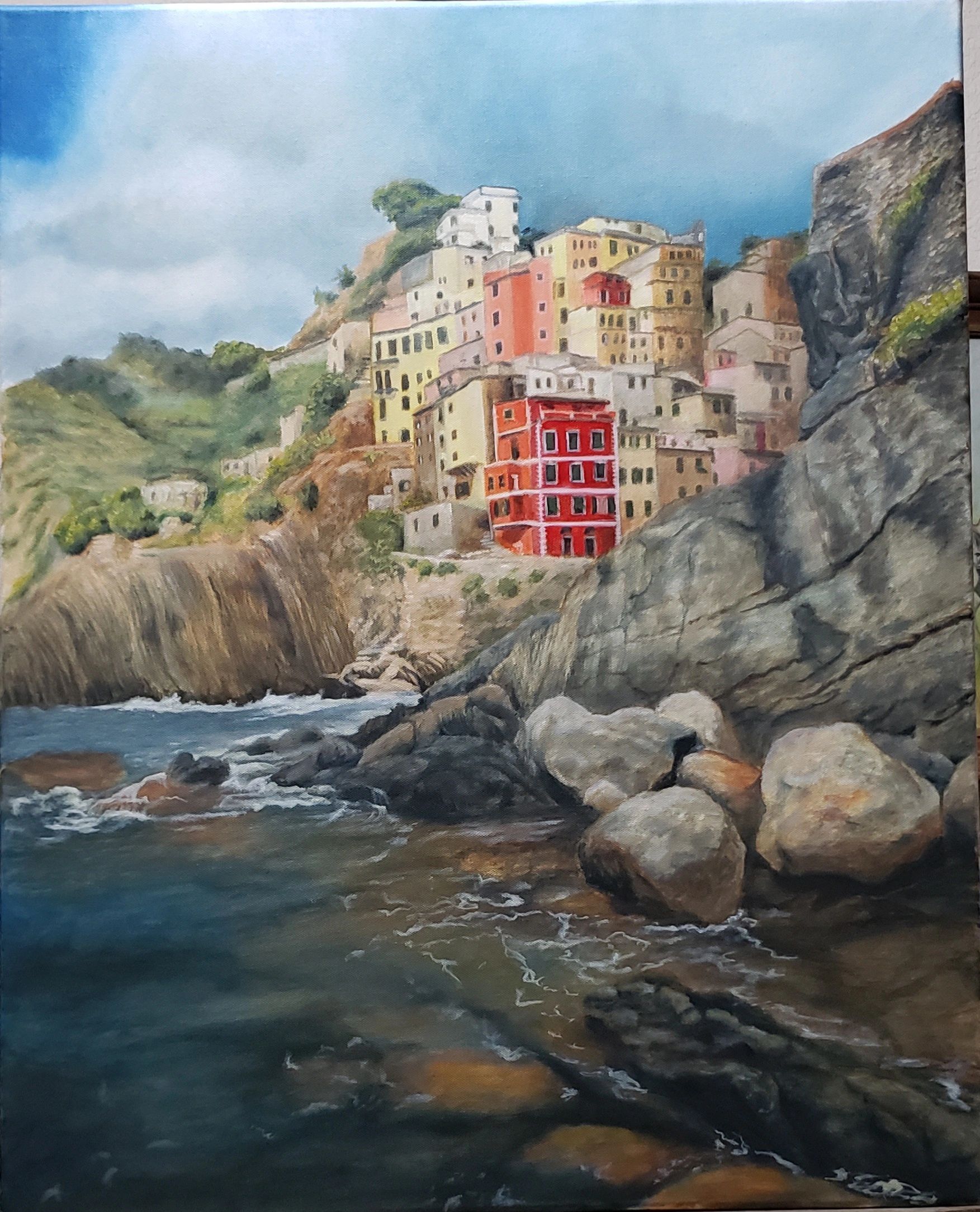 Third in my Italy series. 24"x 30".