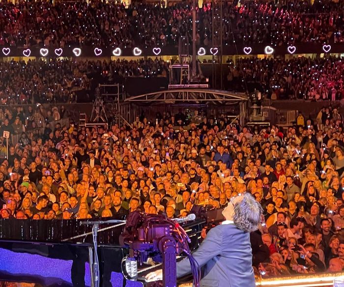 Adam playing Don’t Go Breaking My Heart for Sir Elton John & Kiki Dee, Dodger Stadium, Nov 2022.