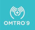Omtro 9 medical-themed logo on turquoise background.