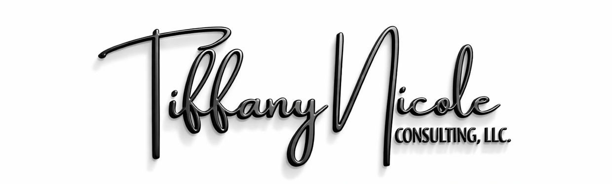 Logo for Tiffany Nicole Consulting, LLC in elegant script.