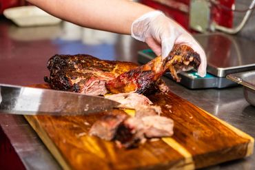 We do Kansas City barbecue right...hickory smoked.