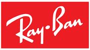 Ray-Ban logo on a red background.