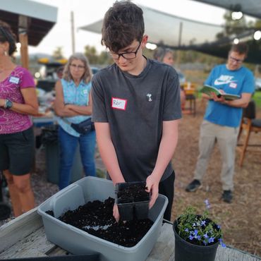 starting seeds workshop in progress