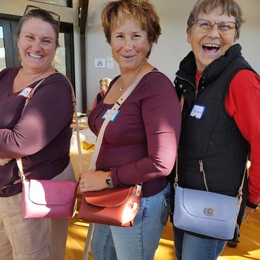 Leather work workshop in progress