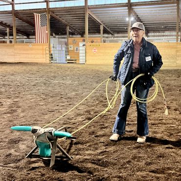 Roping workshop in progress