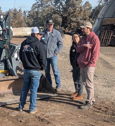 gravel road workshop in progress