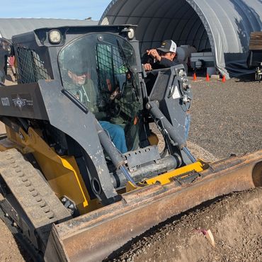 gravel road workshop in progress