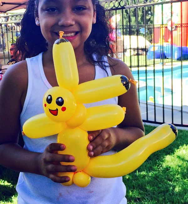 Pikachu balloon created for birthday party