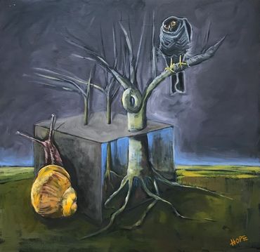 oil painting by Rachel Hope