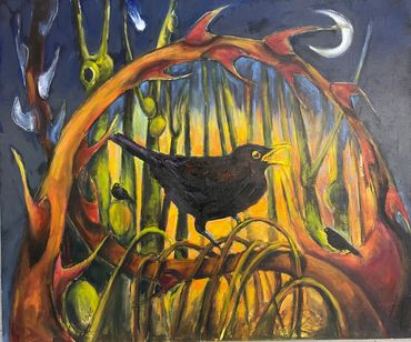 Alarm Call
oil on board
£320