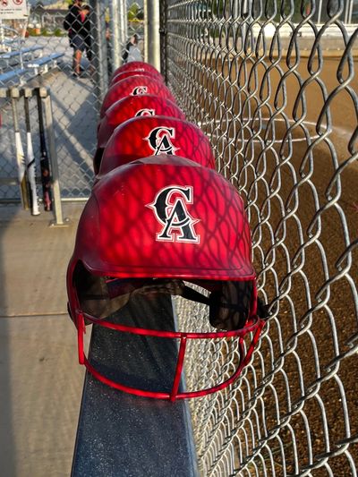 Red Calgary Adrenaline Helmets