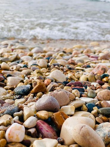 Rockhound playground in Harbor Springs, Michigan.