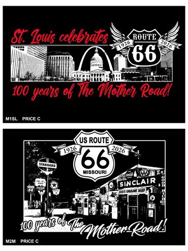 Saint Louis and Bob's Gasoline Alley Route 66 shirts