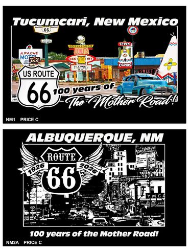 Tucumcari and Albuquerque, New Mexico celebrating Route 66
