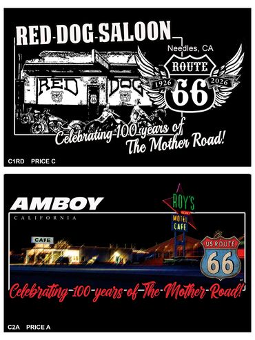 Red Dog Saloon in Needles, CA / Full Color Roy's Motel in Amboy, CA