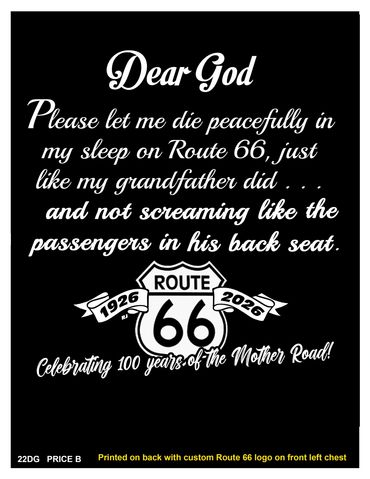 Humorous Route 66 Prayer Shirt