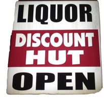Liquor Discount Hut Marquee