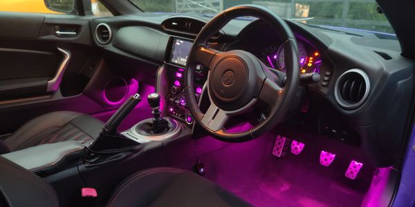 ARG Performance GT86 BRZ internal lights purple changing the leds in gt86 brz