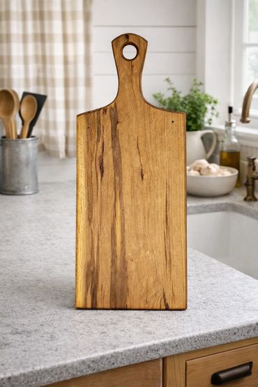 A closeup look at a women board kept on a counter top.