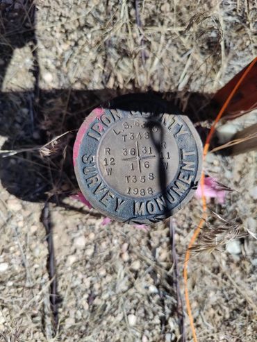 Survey monument Iron County, UT