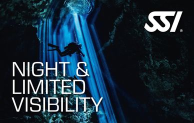 night and limited visibility scuba diving certification training