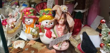 Christmas decor for sale.