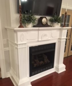 Federal Period fireplace surround.
Design and build services including installation and finishing.
 