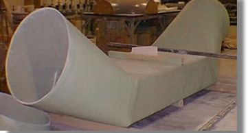 Fiberglass FRP duct, dampers and fittings