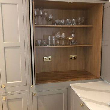 Custom made kitchen storage unit in Derby