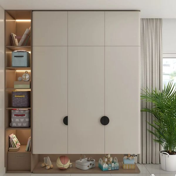 Kids’ Wardrobe with Open Storage
