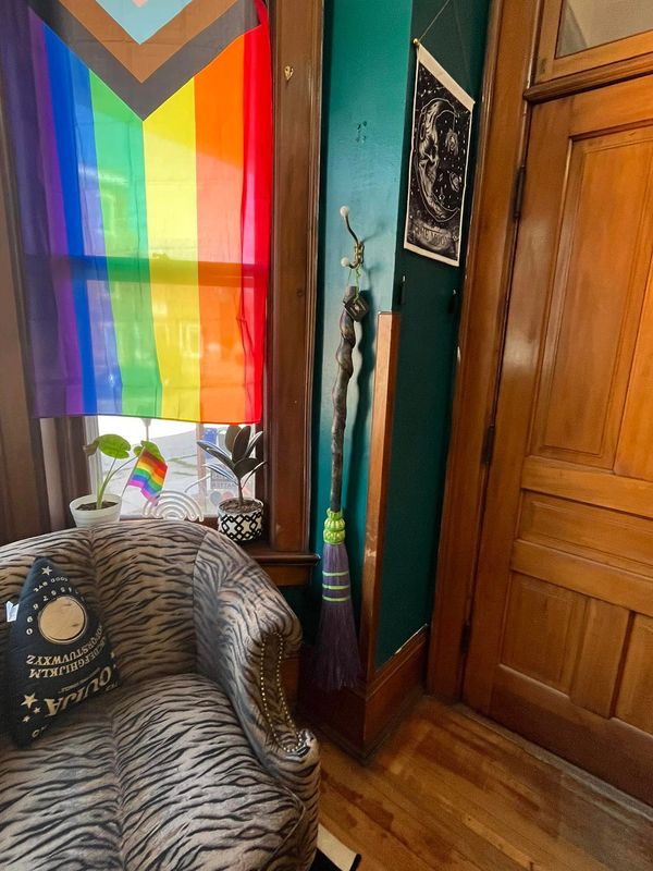 Handmade custom besom witch broom at Ritual Beauty