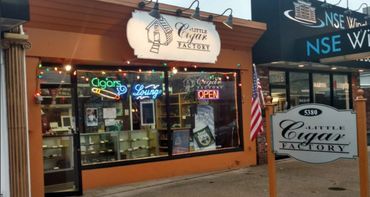 Cigar lounge storefront