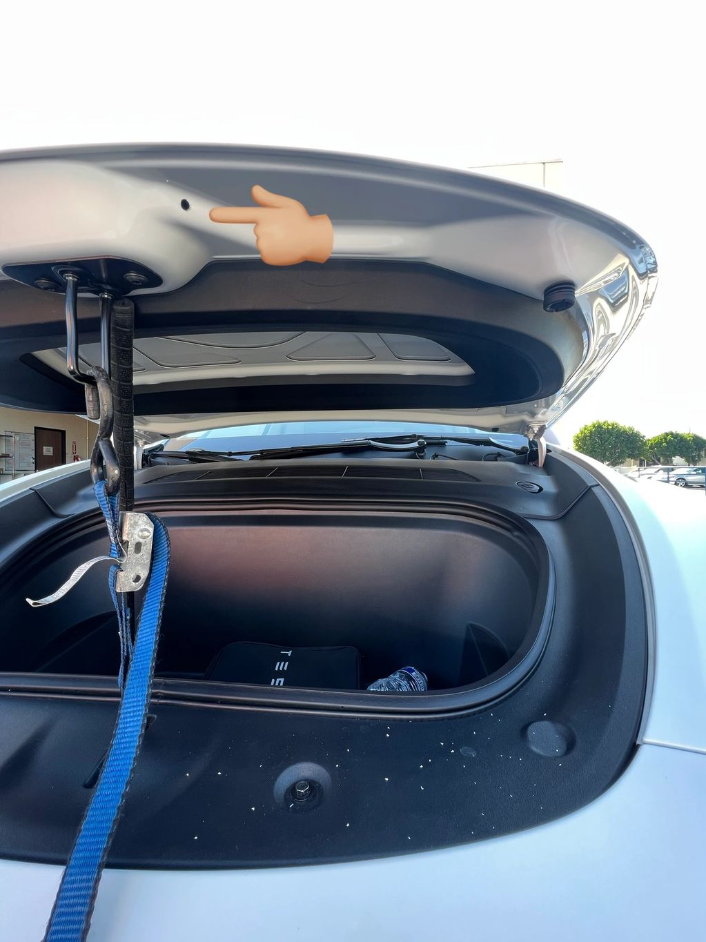 Front of hood Tesla Model X