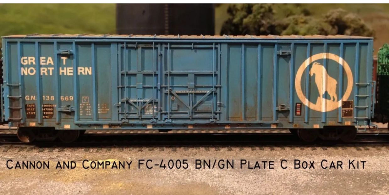 A blue boxcar