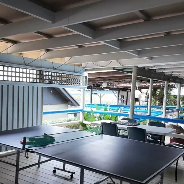 Outdoor ping pong table set