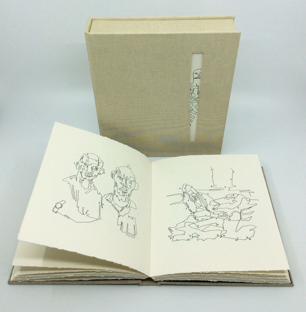 artist book by Andy Rottner with custom clamshell box.